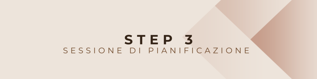 Step 3 consulenza di marketing Focus per agire sessione di pianificazione